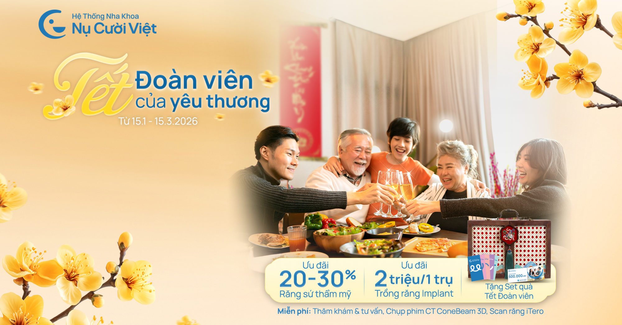 ưu đãi tết đoàn viên tết của yêu thương