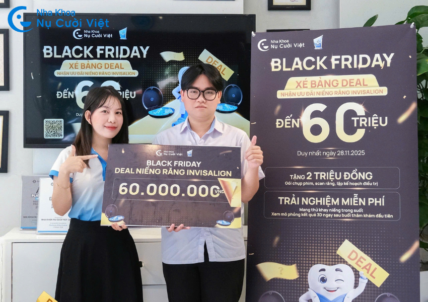 Nụ Cười Việt - KHÔNG KHÍ SÔI ĐỘNG TẠI BLACK FRIDAY - CUỘC ĐUA XÉ BẢNG DEAL NIỀNG RĂNG INVISALIGN VỚI ƯU ĐÃI ĐẾN 60 TRIỆU 