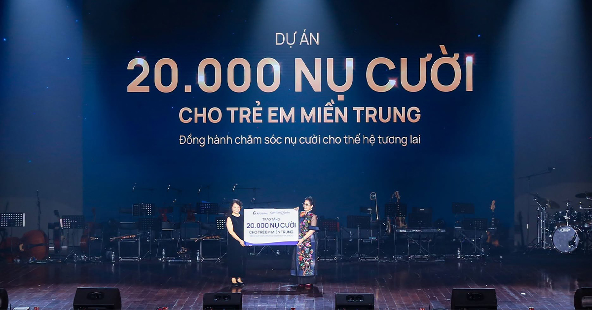công bố dự án 20000 nụ cười cho trẻ em miền trung