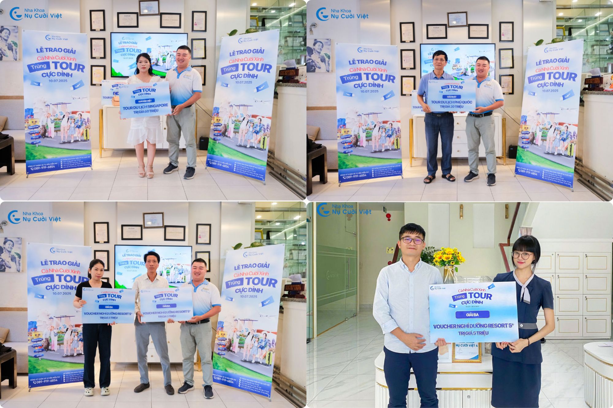 lễ trao giải cả nhà cười xinh trúng tour cực đỉnh