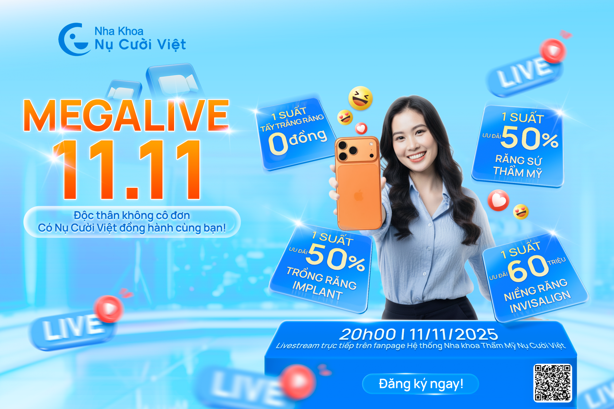 Nụ Cười Việt - MEGALIVE 11.11 - ĐÓN SINGLES' DAY VỚI ĐẠI TIỆC CHĂM RĂNG CỰC CHẤT