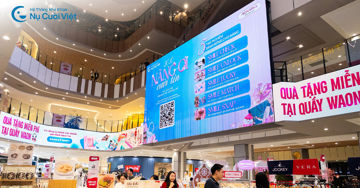 Led nàng ơi cười lên tại Aeon mall Huế