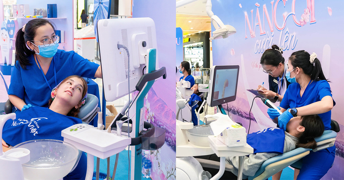 scan răng 3d tại sự kiện nàng ơi cười lên