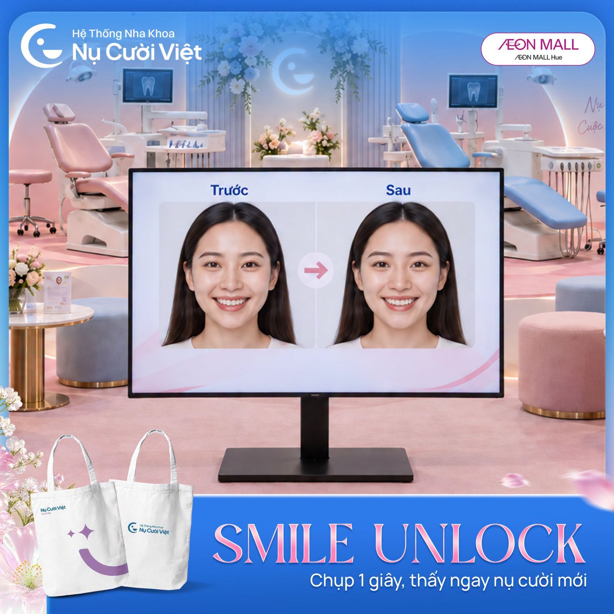 trạm smile unlock sự kiện nàng ơi cười lên